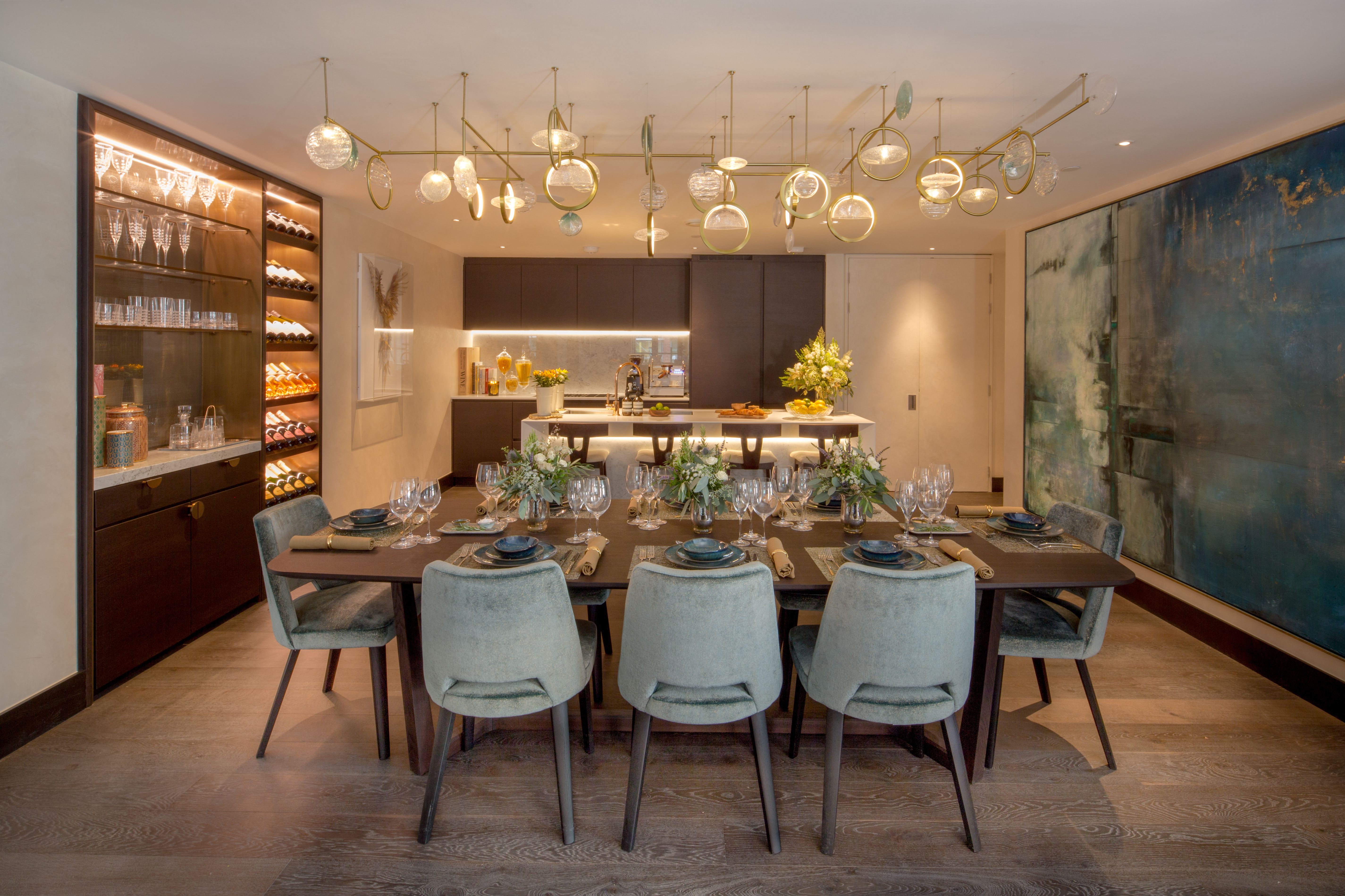 The show apartment at Clivedale London’s The Mansion in Marylebone includes a wine wall, showing would-be residents what they can have in their home Show and tell: Haute storage comes to the fore in luxe interiors