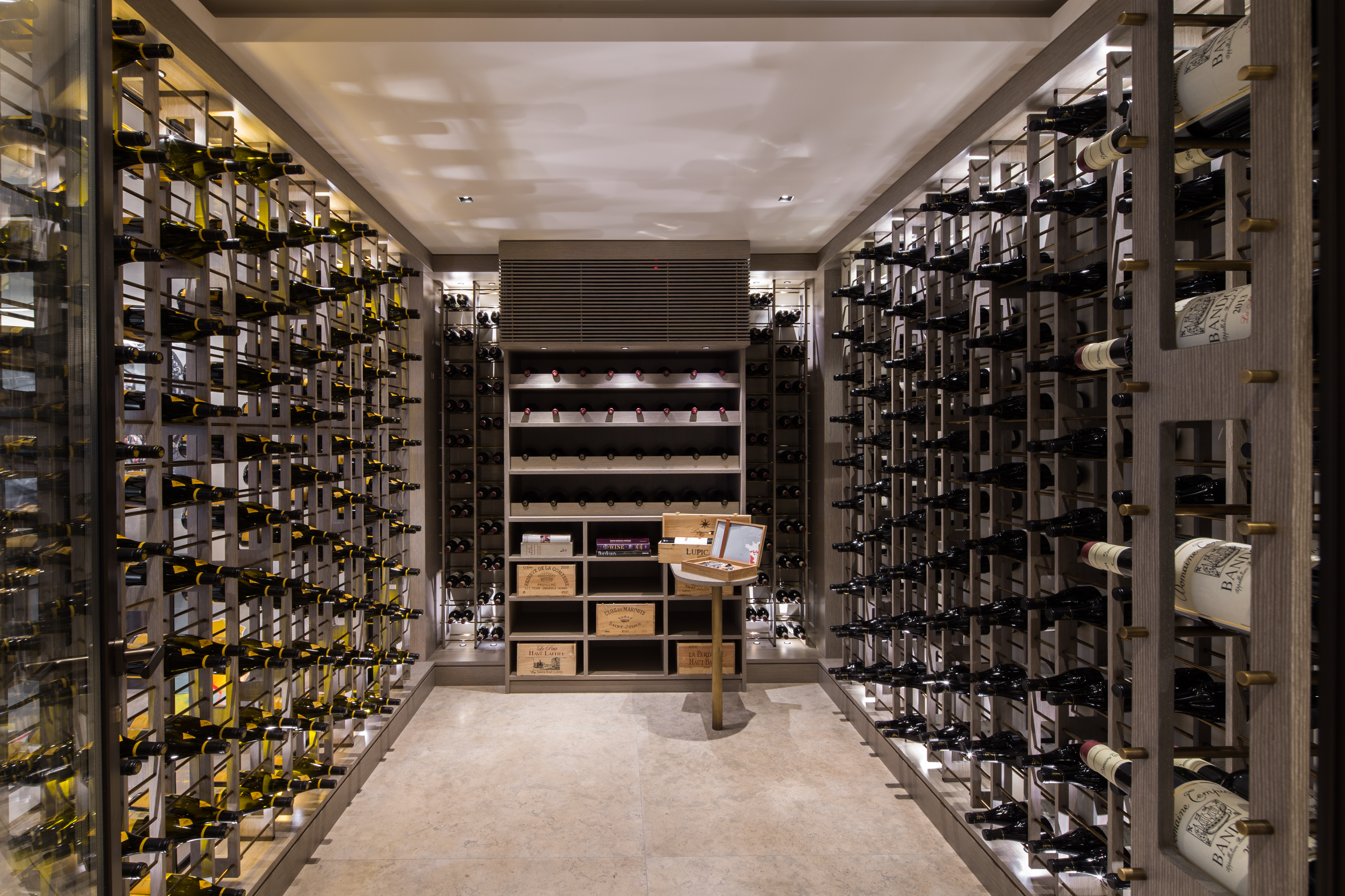 Bottles are electronically logged in London Projects’ wine pod Show and tell: Haute storage comes to the fore in luxe interiors