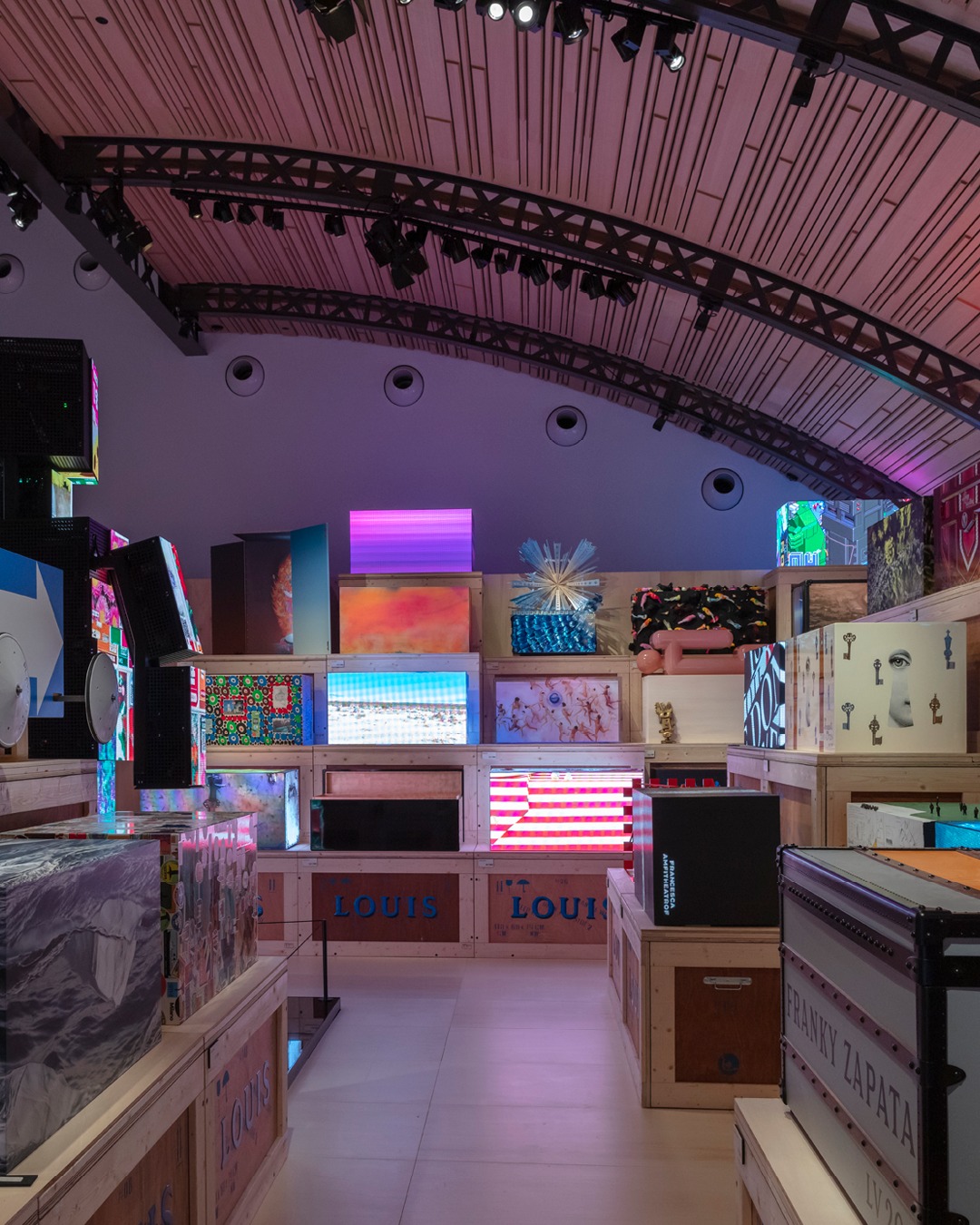 200 creatives reimagine the Louis Vuitton trunk in NY show
