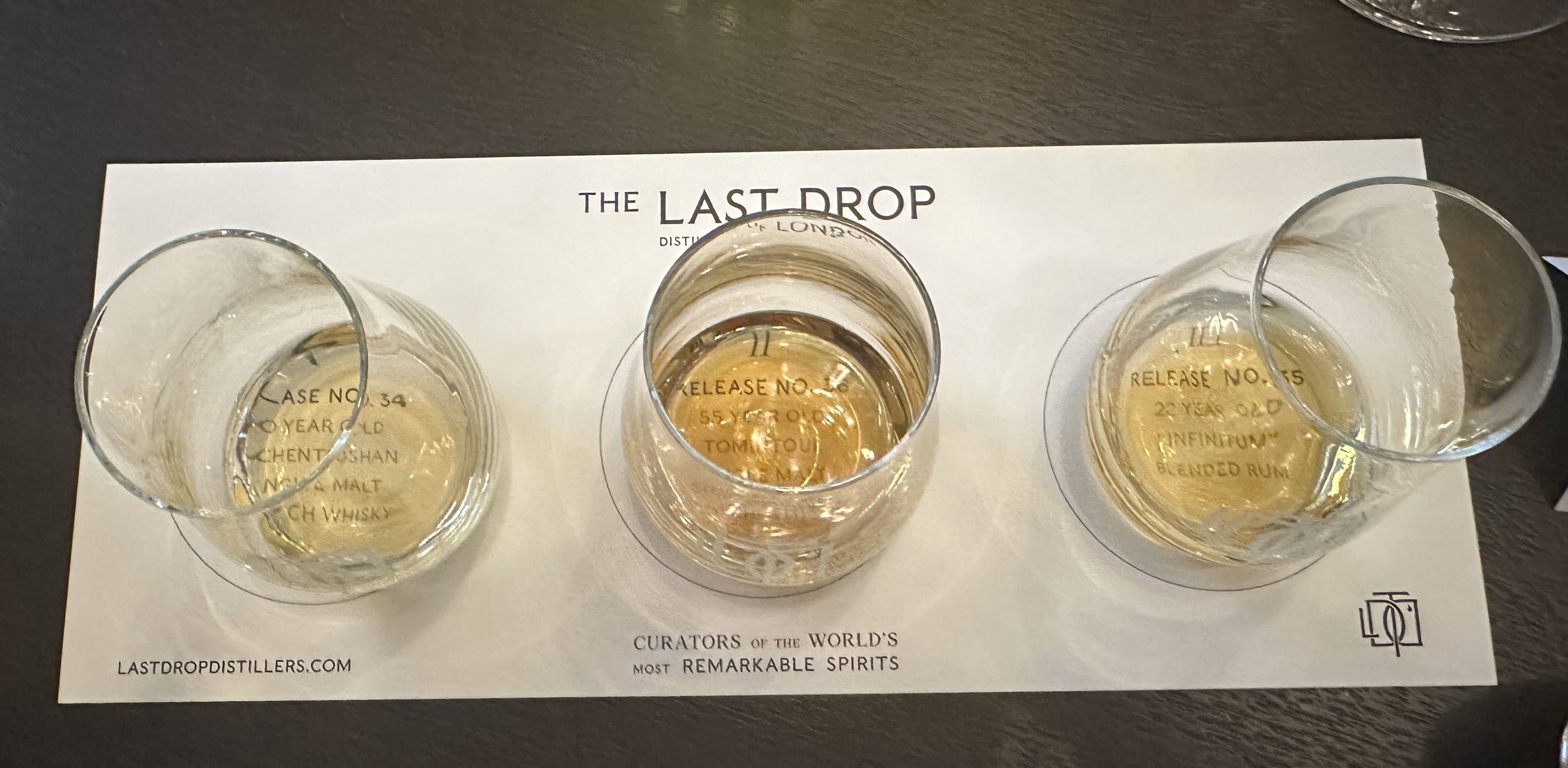 The Last Drop Spirits 2024 - tasting glasses
