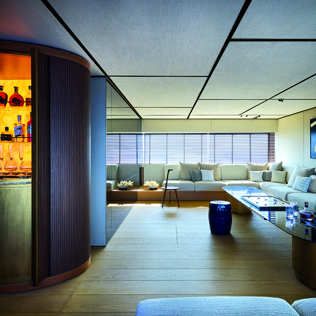 Sanlorenzo yacht - living area