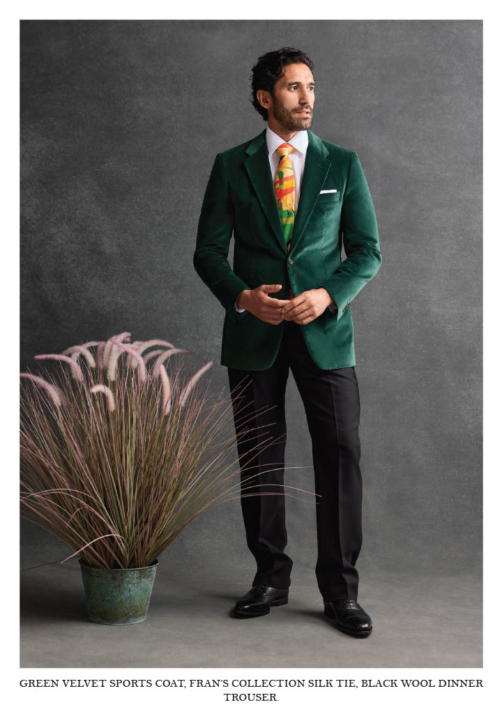 Rich's Savile Row - green velvet suit