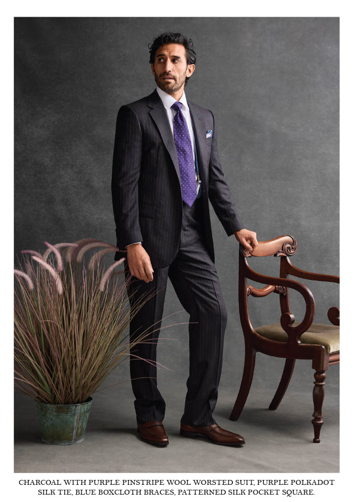 Rich's Savile Row - purple tie suit