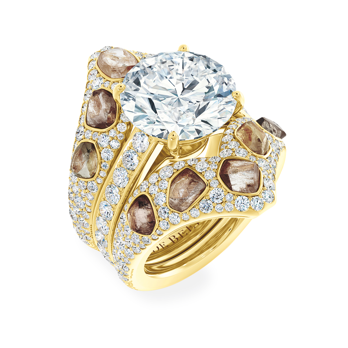 Irregular Cuts Jewellery Trends - De Beers ring