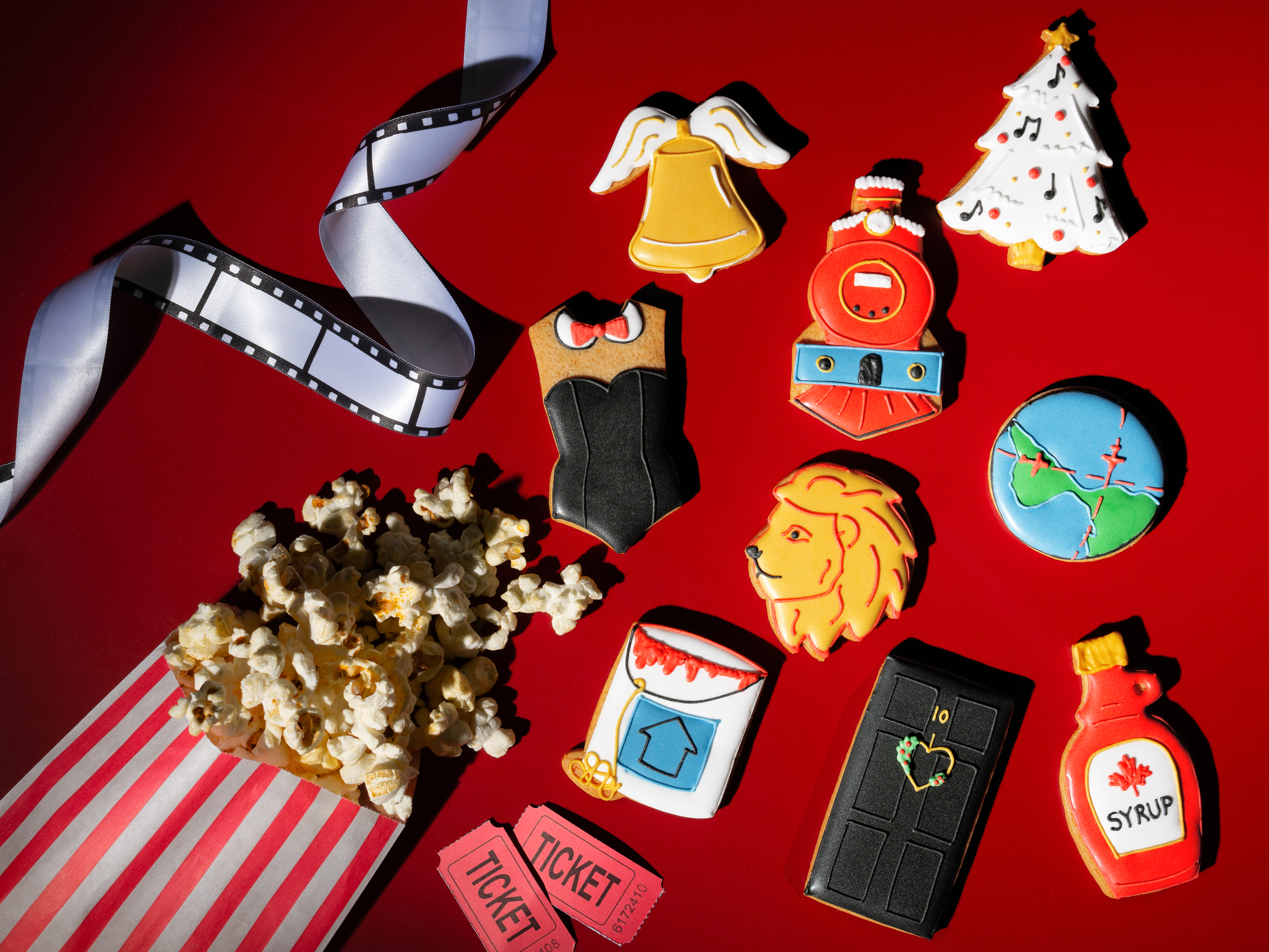 Luxury Food and Drink for Christmas - Biscuiteers Christmas movie tin