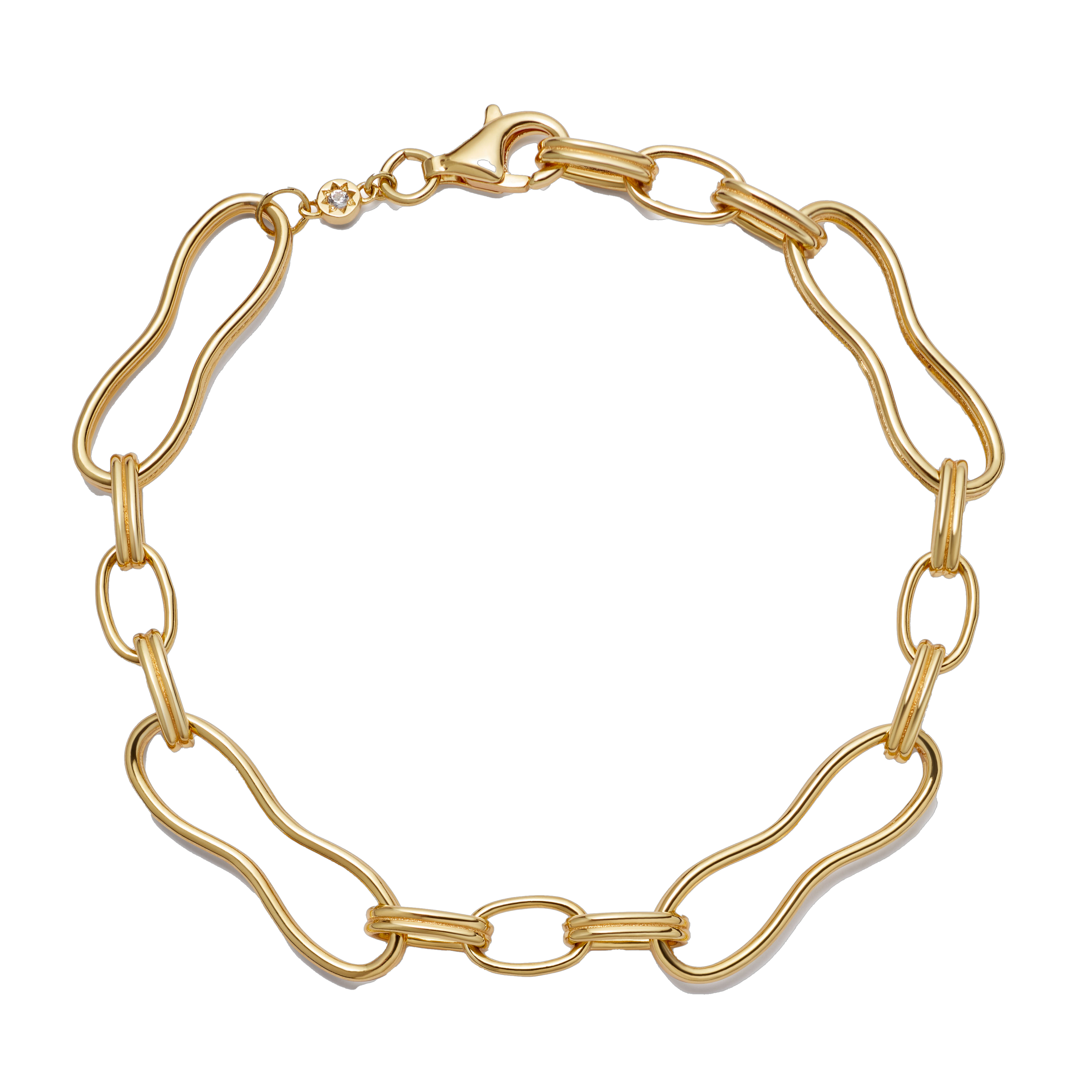 Bracelet Stacks - gold linked simple bracelet by Astley Clarke