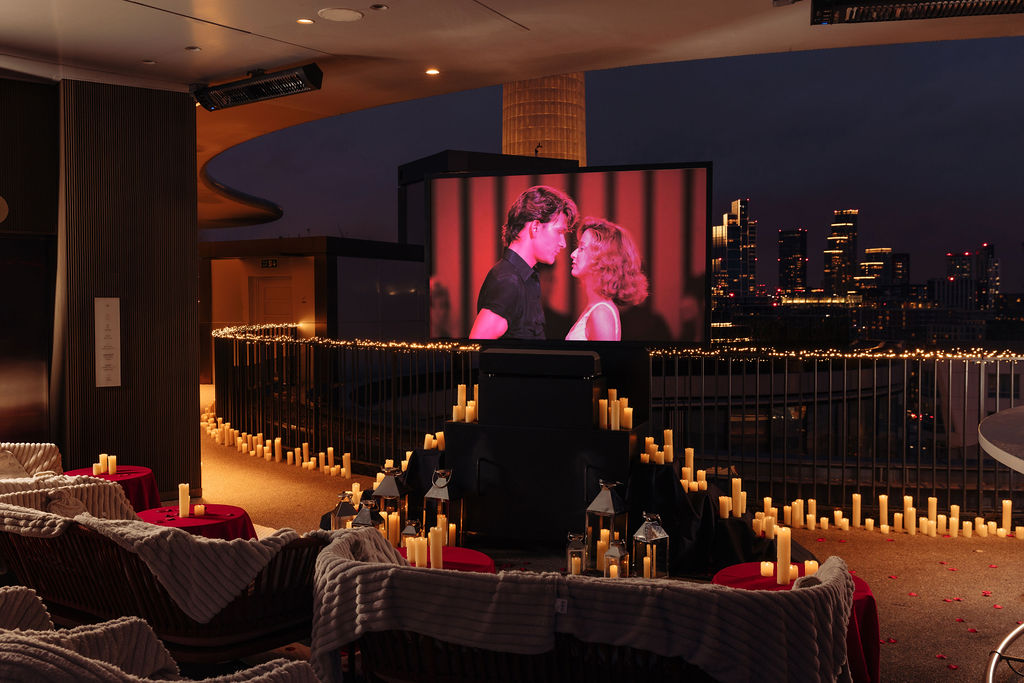 Alternative Valentine's Day London Experiences - JOIA rooftop screening of dirty dancing