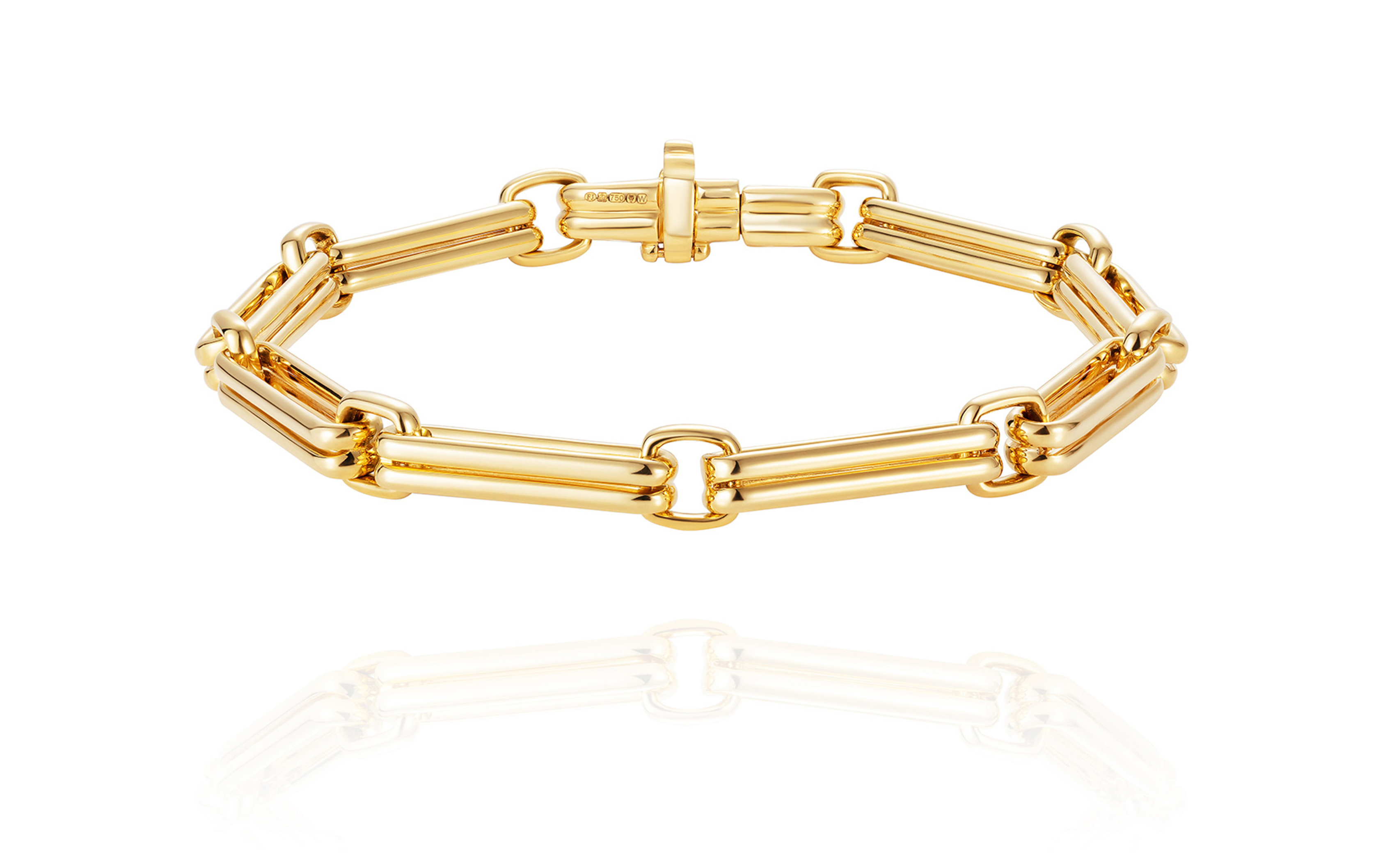 Bracelet Stacks - Gold link design stackable bracelet from Fernando Jorge